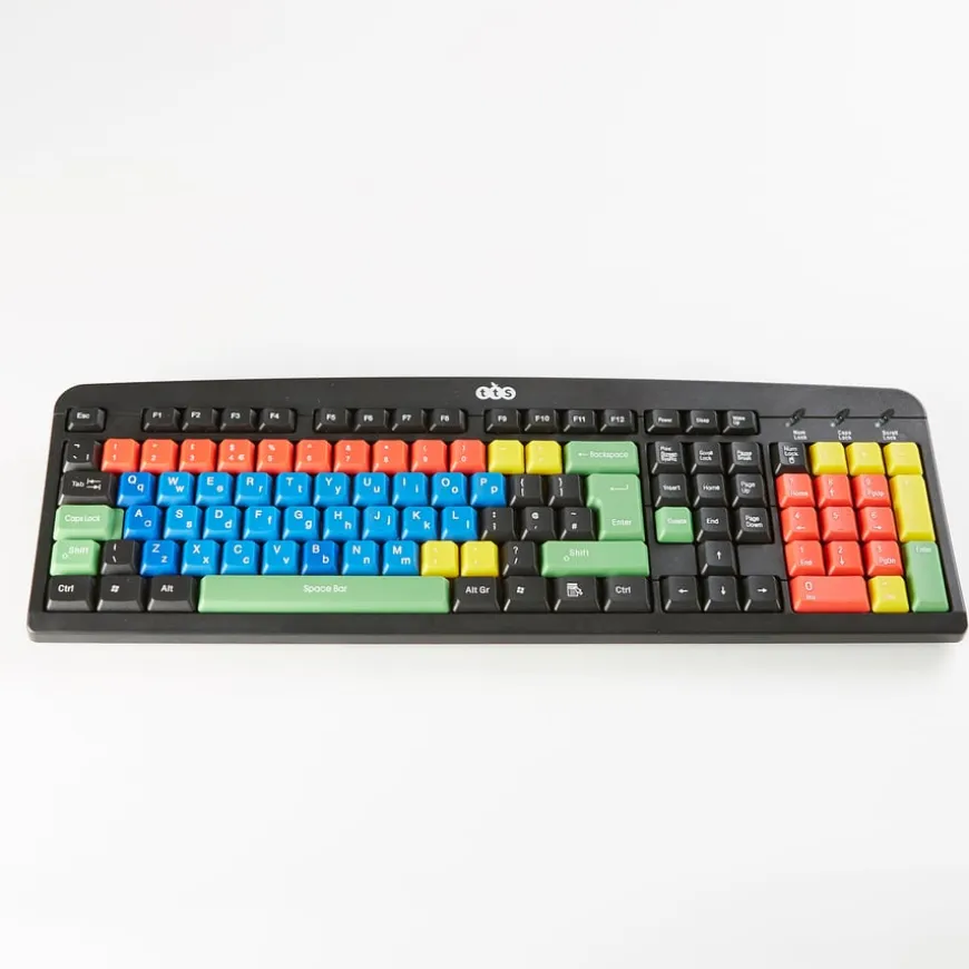 TTS Multi-coloured Lowercase Keyboard