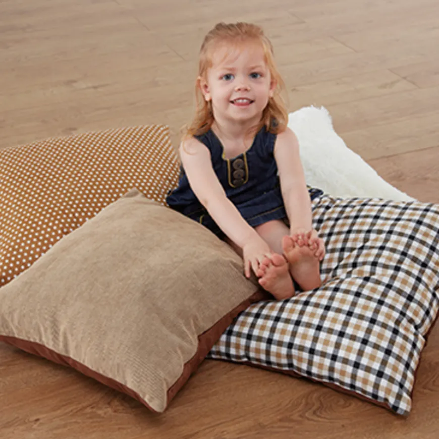 TTS Neutral Textured Baby Mat and Cushions