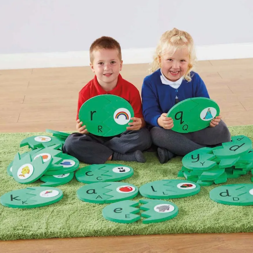 TTS Outdoor Alphabet Eggs Matching Puzzle Mats