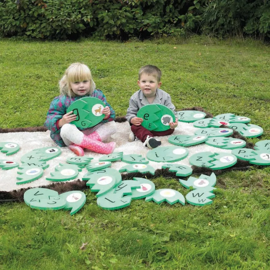 TTS Outdoor Alphabet Eggs Matching Puzzle Mats