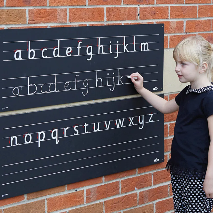 TTS Outdoor Chalkboard Alphabet Line