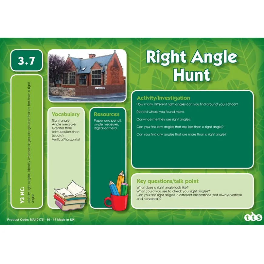 TTS Outdoor Maths Problem Solving Cards Year 3 30pk