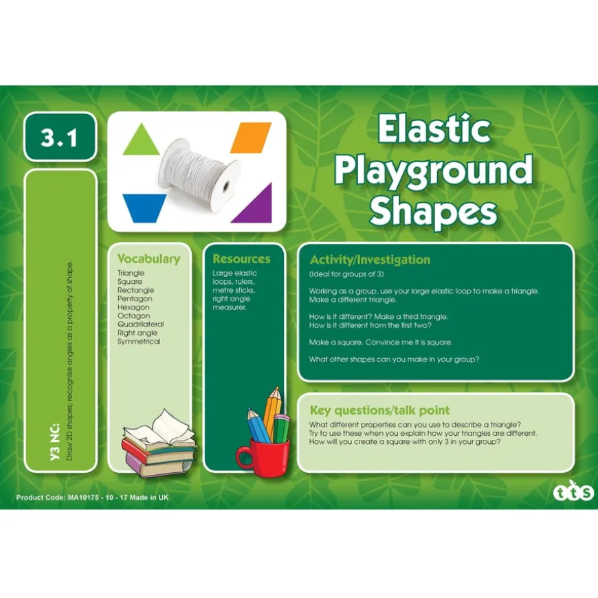 TTS Outdoor Maths Problem Solving Cards Year 3 30pk