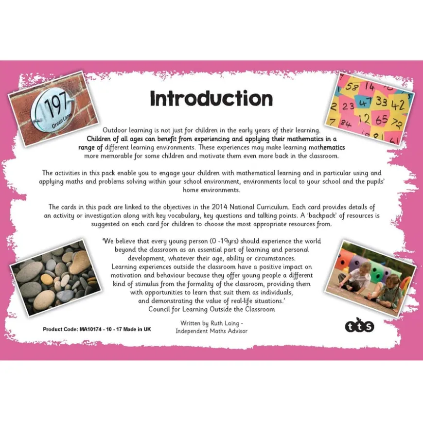 TTS Outdoor Maths Problem Solving Cards Year 2 30pk