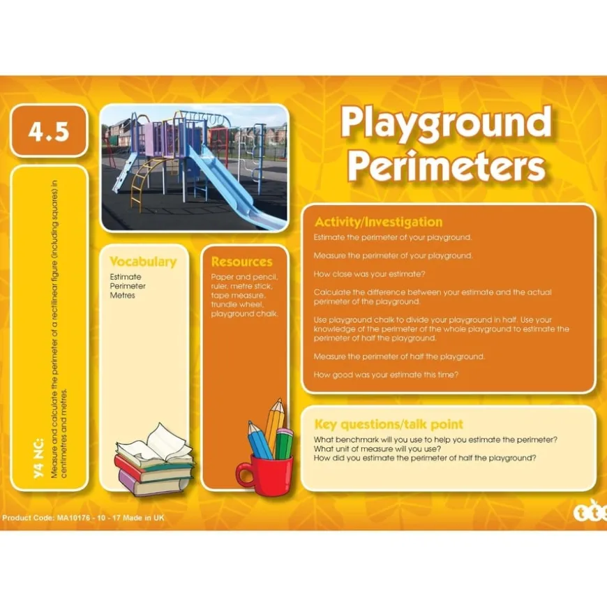 TTS Outdoor Maths Problem Solving Cards A5 Group Set