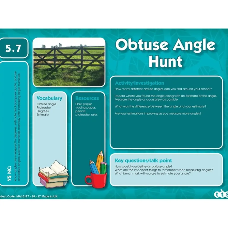 TTS Outdoor Maths Problem Solving Cards A5 Group Set