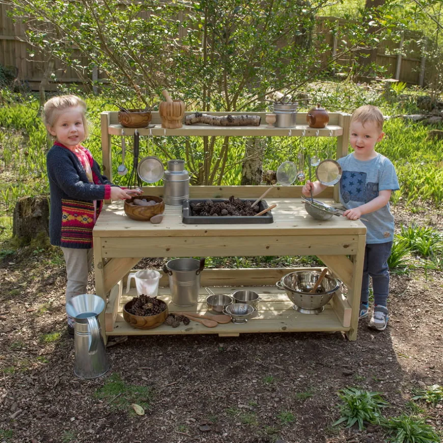 TTS Outdoor Messy Play Wooden Mud Kitchen