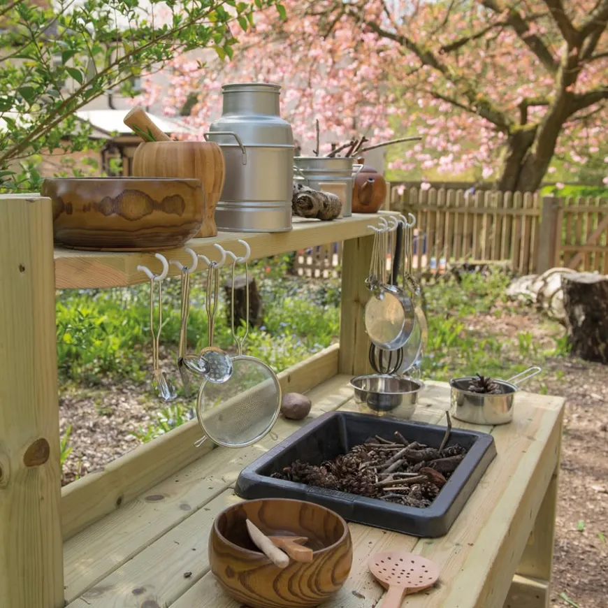 TTS Outdoor Messy Play Wooden Mud Kitchen