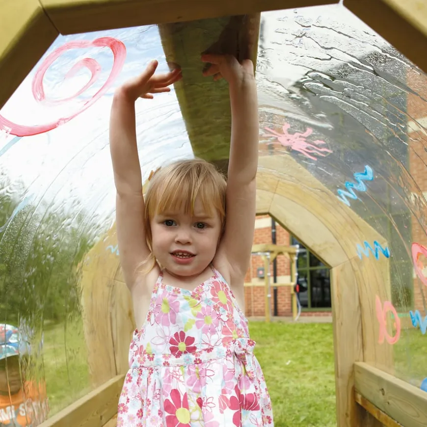 TTS Outdoor Wooden Cascading Water Tunnel
