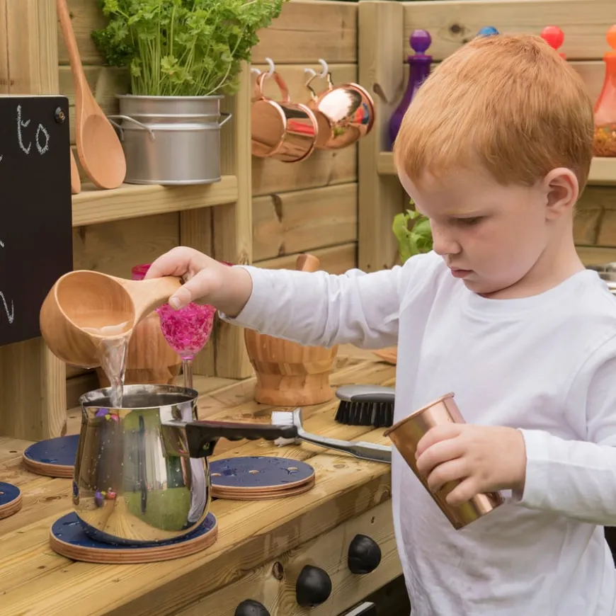 TTS Outdoor Wooden Corner Kitchen Unit H110 x W180 x D180cm