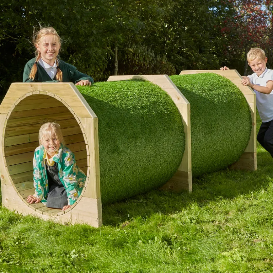TTS Outdoor Wooden Play Tunnel