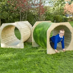 TTS Outdoor Wooden Play Tunnel