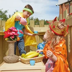 TTS Outdoor Wooden Role Play Castle H150 x W240 x D120cm