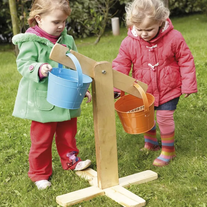TTS Outdoor Wooden Scales and Bucket Set