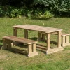 TTS Outdoor Wooden Table & Benches