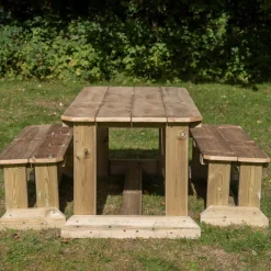 TTS Outdoor Wooden Table & Benches