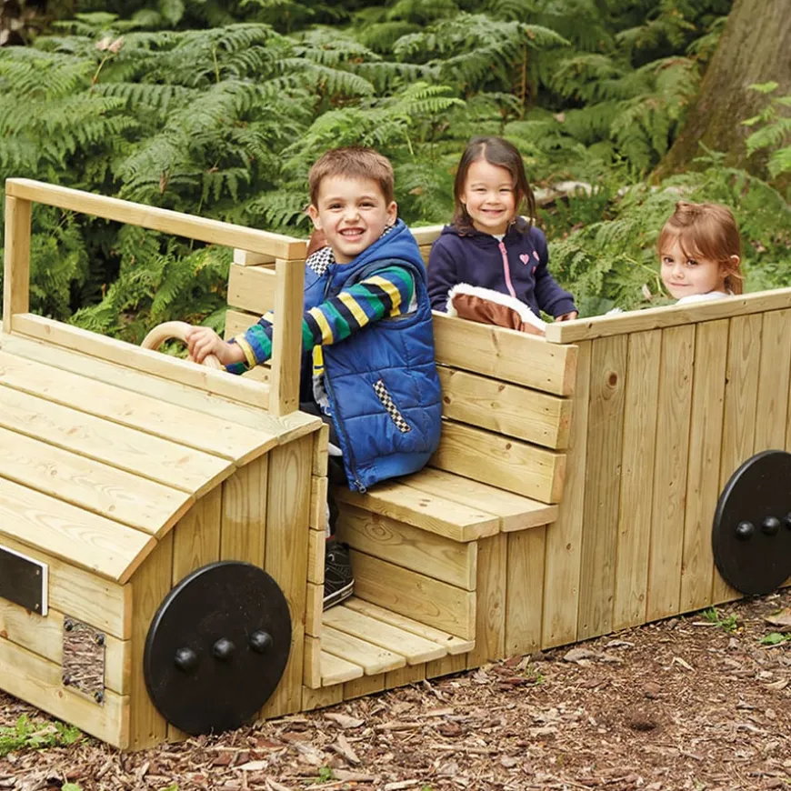 TTS Outdoor Wooden Truck & Caravan Bundle Standard Delivery