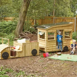 TTS Outdoor Wooden Truck & Caravan Bundle Standard Delivery