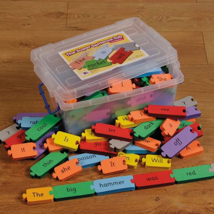TTS Phonics Super Sentence Tub Phase 2-3