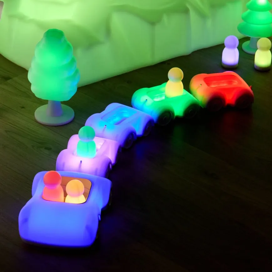 TTS Remote Control Light Up Vehicle & Wagons Bundle