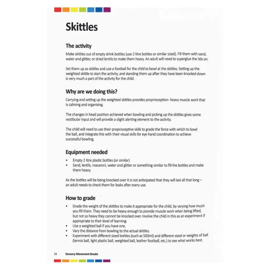 TTS Sensory Movement Breaks Activity Book