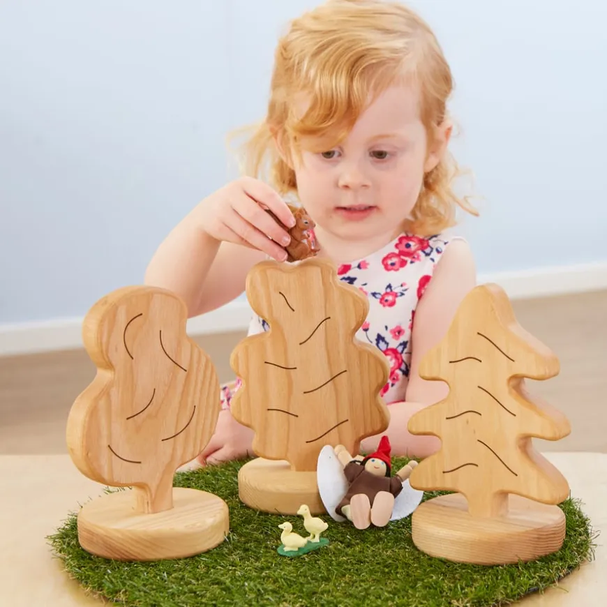 TTS Small World Chunky Wooden Trees 3pcs