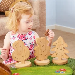 TTS Small World Chunky Wooden Trees 3pcs