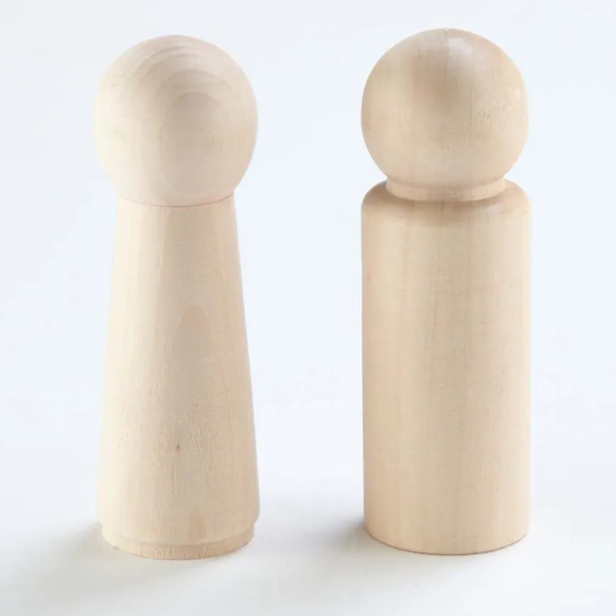 TTS Small World Natural Wooden Peg People 20pk