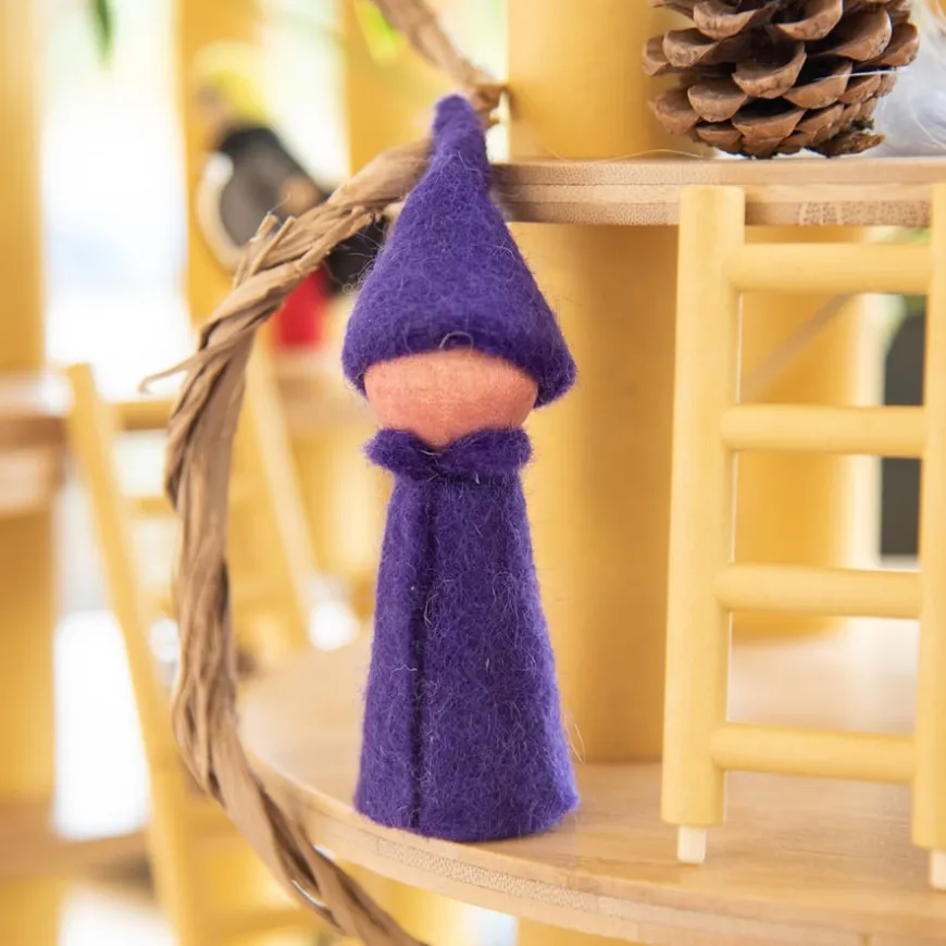 TTS Small World Rainbow Wooden Felt Elves 10pk