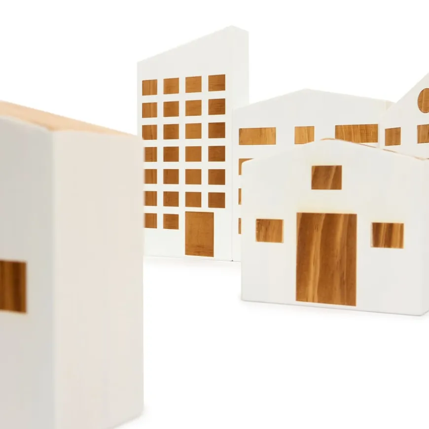 TTS Small World Wooden Tiny Town & Houses Bundle
