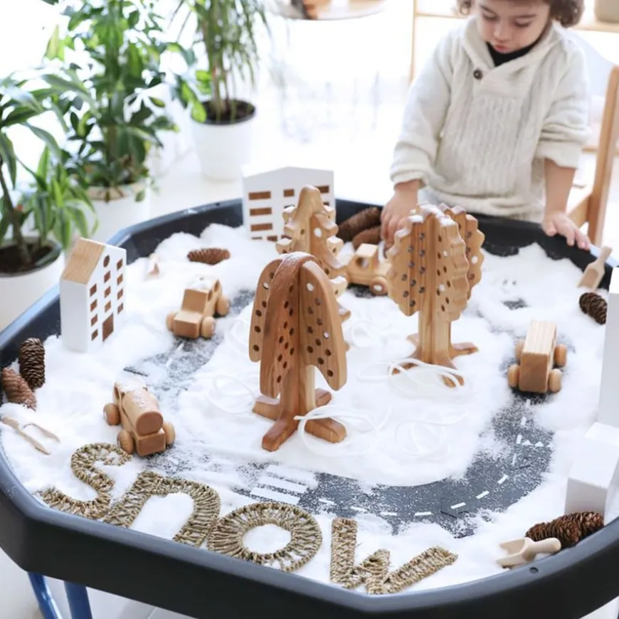 TTS Small World Wooden Tiny Town & Houses Bundle