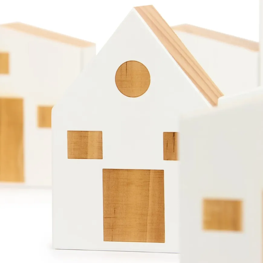 TTS Small World Wooden Tiny Town & Houses Bundle