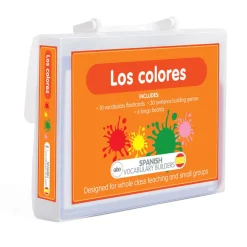 TTS Spanish Colours Vocabulary Builder Activity Cards 46pk