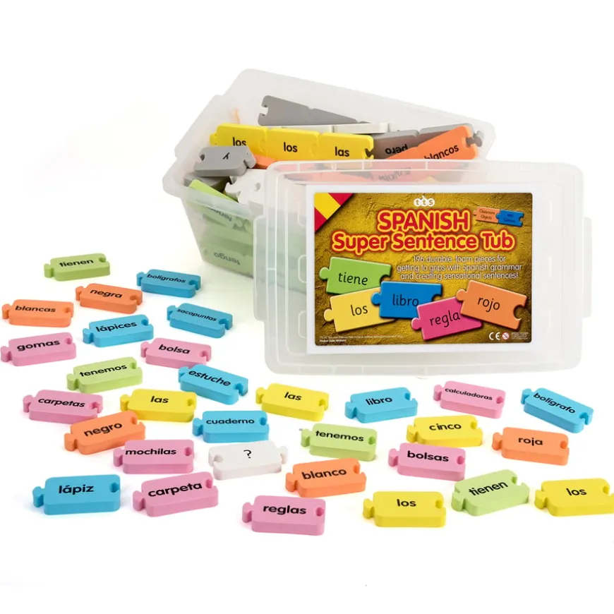 TTS Spanish Sentence Tub Pets and Colours