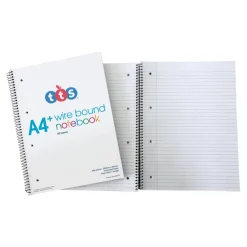 TTS Spiral Bound Note Pads 5pk A4