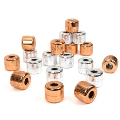 TTS Stack, Thread and Roll Metallic Beads 20pk