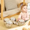TTS Super Shiny Silver Sensory Balls 4pk