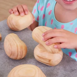 TTS Tactile Wooden Pebble Collection