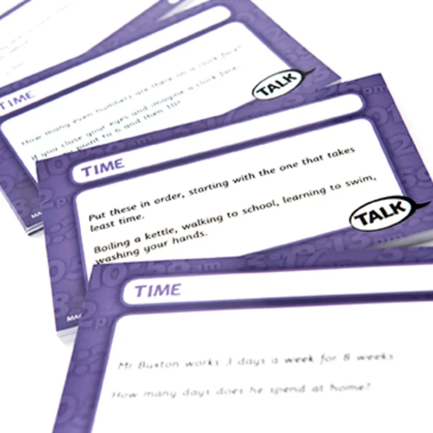 TTS Time Problem Solving Cards 100pcs