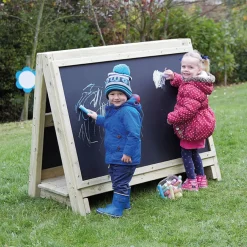 TTS Toddler's Outdoor Wooden Floor Easel