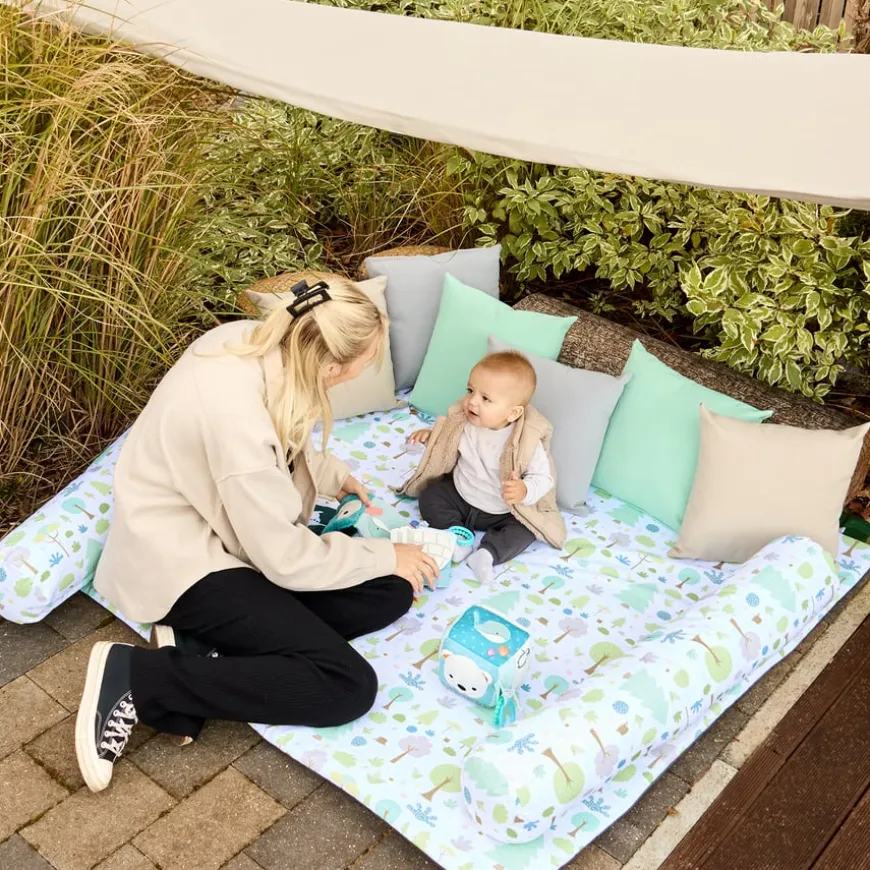 TTS Tonal Woodland Indoor Outdoor Mat, Cushions & Canopy