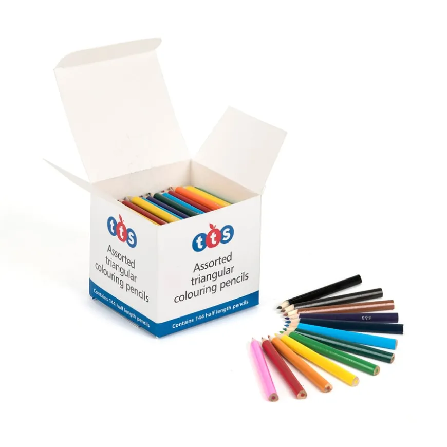 TTS Triangular Colouring Pencils 144pk