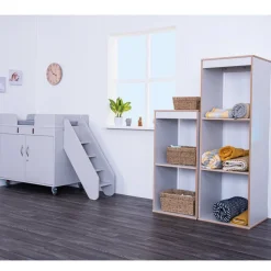 TTS Walk Up Changing Unit Pale Grey & Antibac Mat
