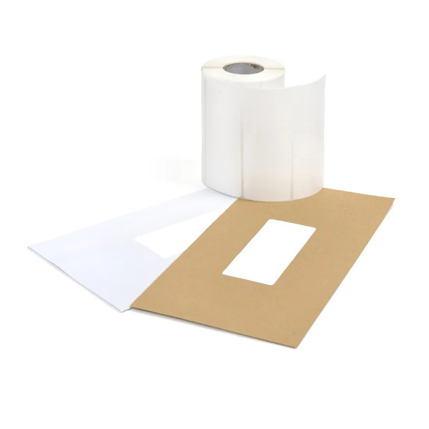 TTS White Self Adhesive Labels