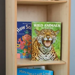 TTS Wooden Bookcase with Seating H1700 x W1500 x D500mm