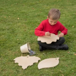 TTS Wooden Leaf Mark Making Boards with Stand