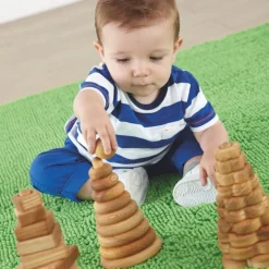 TTS Wooden Manipulative Stacking Pyramids