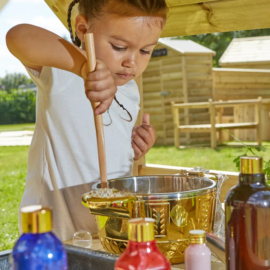 TTS Wooden Mud Kitchen House H145 x W110 x D100cm