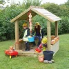 TTS Wooden Outdoor Sandpit with Roof H168 x W136 x L127cm