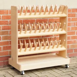 TTS Wooden Outdoor Wellie Rack